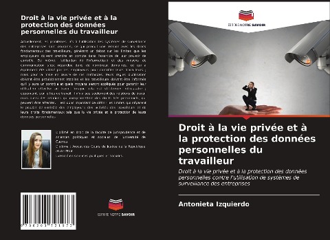 Droit à la vie privée et à la protection des données personnelles du travailleur - Antonieta Izquierdo