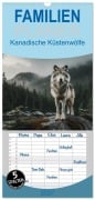 Cover-Bild zum Titel 'Familienplaner 2027 - Kanadische Küstenwölfe mit 5 Spalten (Wandkalender, 21 x 45 cm) CALVENDO' von 'Peter R. Stuhlmann'
