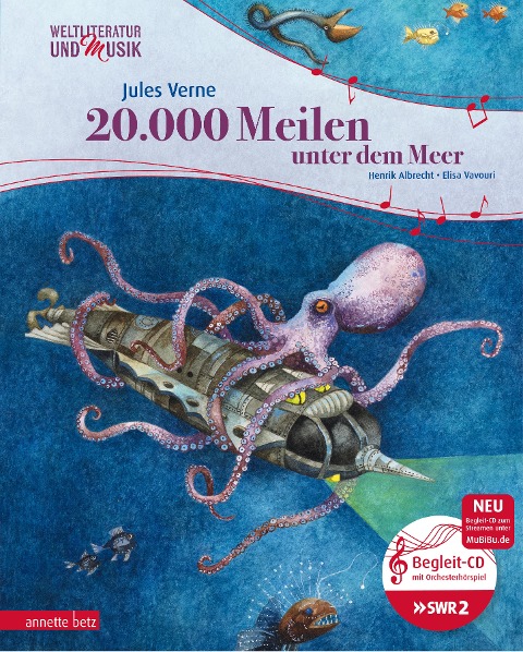 20.000 Meilen unter dem Meer (Weltliteratur und Musik mit CD) - Jules Verne, Henrik Albrecht