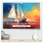 Scènes épiques de voiliers (Calendrier mural 2026 DIN A2 vertical) calendrier de bureau - Marie-Ange Pagnon
