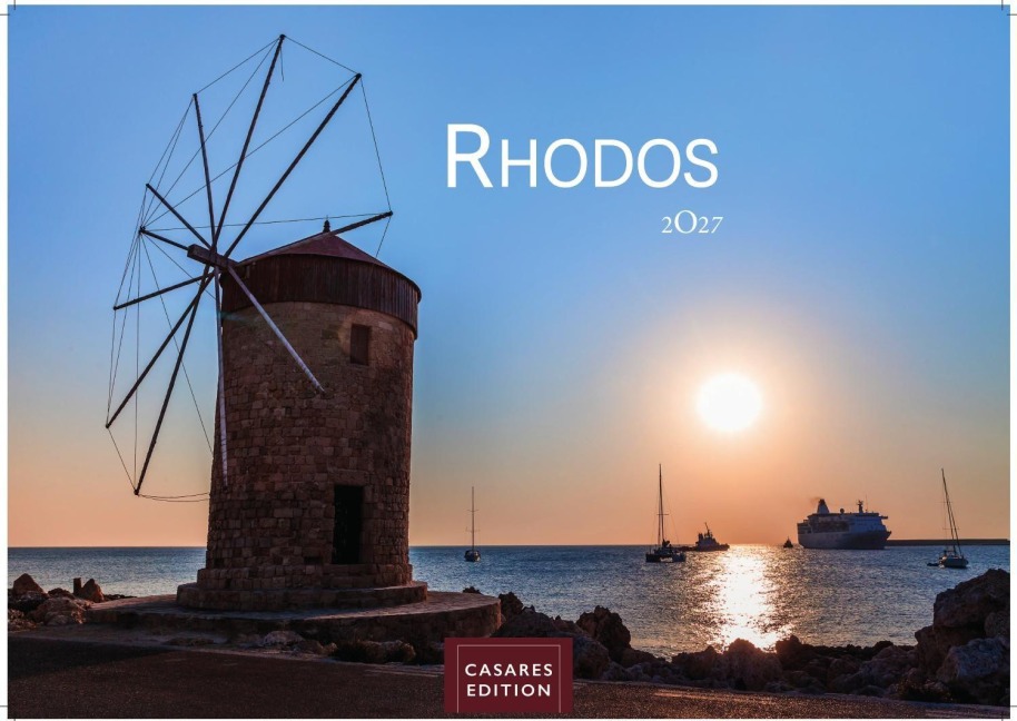 Rhodos Kalender 2027 - Wandkalender | Fotokalender Griechenland 24x35cm, Premium Qualität, Urlaub, Ferien, Reise & Lifestyle - Perfekt für Rodos Fans & Reisebegeisterte. - 
