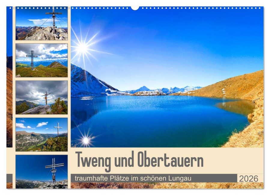 Tweng und Obertauern (Wandkalender 2026 DIN A2 quer), CALVENDO Monatskalender - Christa Kramer