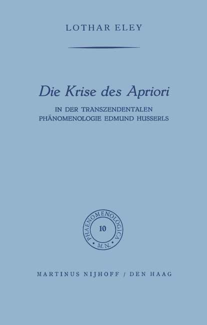 Die Krise des Apriori - L. Eley