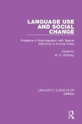 Cover-Bild zum Titel 'Language Use and Social Change' von ''