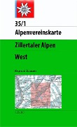Cover-Bild zum Titel 'Zillertaler Alpen - West 1:25 000' von ''