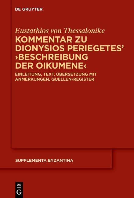 Kommentar zu Dionysios Periegetes' ¿Beschreibung der Oikumene¿ - 