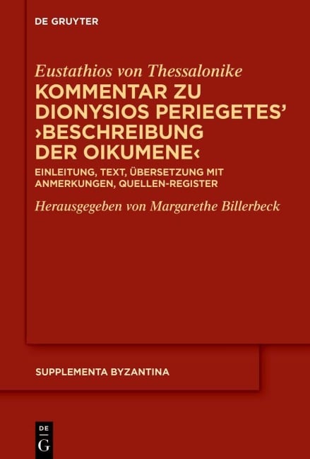 Kommentar zu Dionysios Periegetes 'Beschreibung der Oikumene' - Eustathios von Thessalonike