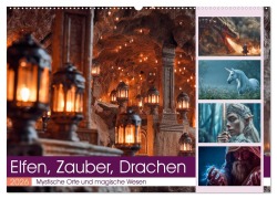 Cover-Bild zum Titel 'Elfen, Zauber, Drachen (Wandkalender 2026 DIN A2 quer), CALVENDO Monatskalender' von 'Steffen Gierok-Latniak'