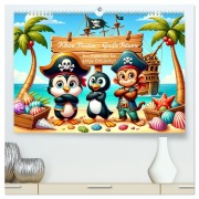 Cover-Bild zum Titel 'Kleine Piraten, Große Träume" - Ein Kalender für junge Entdecker (hochwertiger Premium Wandkalender 2026 DIN A2 quer), Kunstdruck in Hochglanz' von 'Artefacti Artefacti'