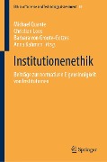 Cover-Bild zum Titel 'Institutionenethik' von ''