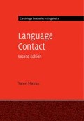 Cover-Bild zum Titel 'Language Contact' von 'Yaron Matras'