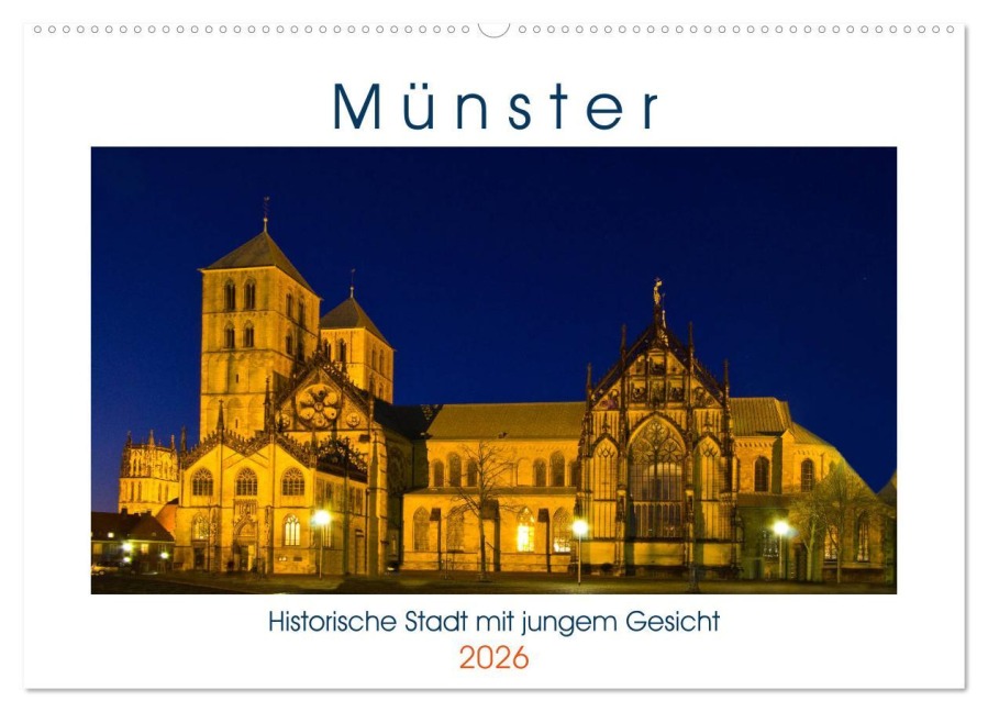 Münster - Historische Stadt mit jungem Gesicht (Wandkalender 2026 DIN A2 quer), CALVENDO Monatskalender - Paul Michalzik