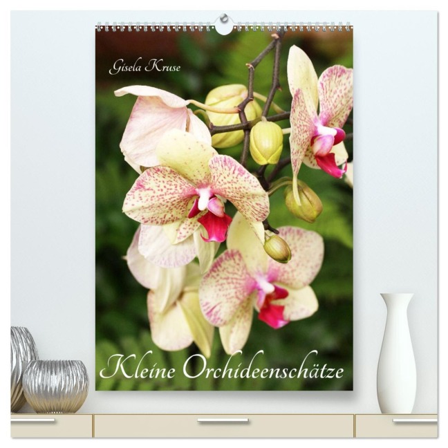 Kleine Orchideenschätze (hochwertiger Premium Wandkalender 2026 DIN A2 hoch), Kunstdruck in Hochglanz - Gisela Kruse