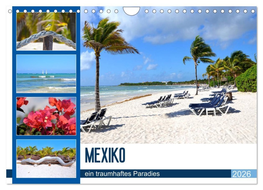 Mexiko - ein traumhaftes Paradies (Wandkalender 2026 DIN A4 quer), CALVENDO Monatskalender - Nina Schwarze