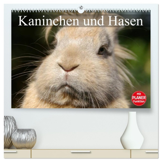 Kaninchen und Hasen (hochwertiger Premium Wandkalender 2026 DIN A2 quer), Kunstdruck in Hochglanz - Elisabeth Stanzer