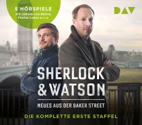 Cover-Bild zum Titel 'Sherlock & Watson. Neues aus der Baker Street. Die komplette erste Staffel' von 'Viviane Koppelmann, Leonhard Koppelmann, Nadine Schmid, Felix Partenzi'