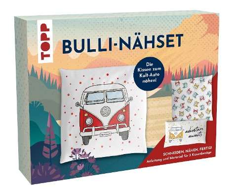 Nähset Kissenbezüge - VW T1 Bulli - 