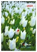 Tulpen. Bunter Frühling (Tischkalender 2024 DIN A5 hoch), CALVENDO Monatskalender - Eugeniya Kareva