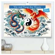 Cover-Bild zum Titel 'Yin und Yang der Wesen - Asiatische Mythen im Gleichgewicht (hochwertiger Premium Wandkalender 2026 DIN A2 quer), Kunstdruck in Hochglanz' von 'Anja Frost'