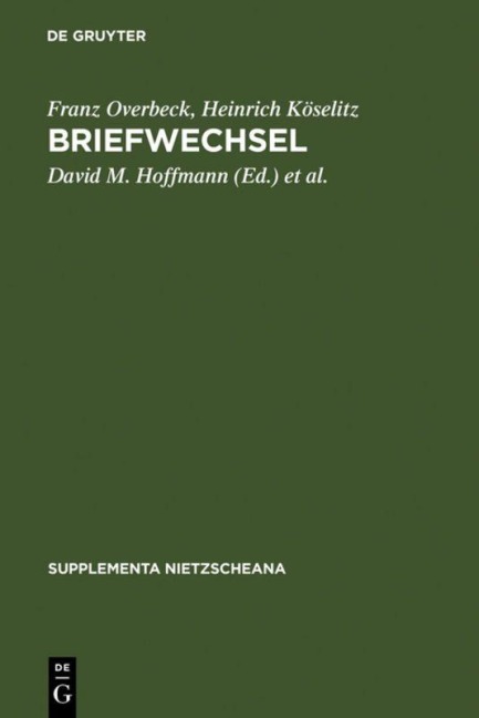 Briefwechsel - Heinrich Köselitz, Franz Overbeck