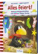 Cover-Bild zum Titel 'Der kleine Rabe Socke: Alles feiert!' von 'Nele Moost'