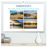 Cover-Bild zum Titel 'Nordspanien, Meer, endlose Strände, Geschichte und Kultur by VogtArt (hochwertiger Premium Wandkalender 2026 DIN A2 quer), Kunstdruck in Hochglanz' von 'VogtArt VogtArt'