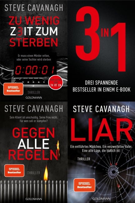 Die Eddie-Flynn-Reihe Band 1-3: Zu wenig Zeit zum Sterben / Gegen alle Regeln / Liar (3in1 Bundle) - Steve Cavanagh