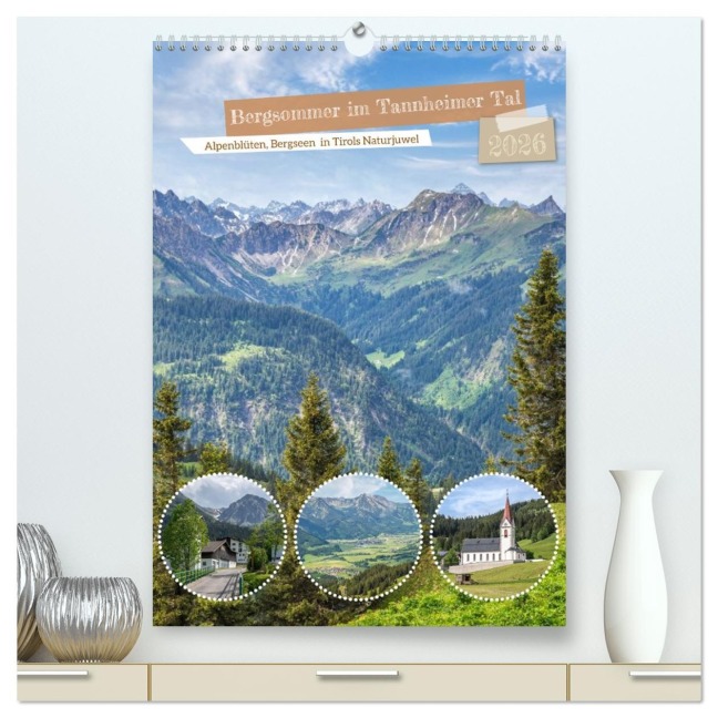 Bergsommer im Tannheimer Tal (hochwertiger Premium Wandkalender 2026 DIN A2 hoch), Kunstdruck in Hochglanz - Steffen Gierok-Latniak