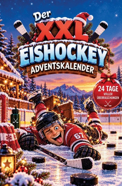 Der XXL Eishockey-Adventskalender - 24 puckstarke Überraschungen mit Kreativseiten, Rätseln, Mitmachseiten, kuriosen Fakten, unnützem Eishockeywissen - Frieda Frostbeule