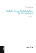 Cover-Bild zum Titel 'Kandinsky: Über das Geistige in der Kunst. Eine rhetorische Analyse' von 'Jürgen Volk'