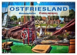 Cover-Bild zum Titel 'Ostfriesland - Museumshafen Carolinensiel (Wandkalender 2027 DIN A3 quer), CALVENDO Monatskalender' von 'Peter Roder'