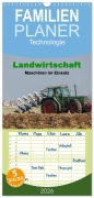 Cover-Bild zum Titel 'Familienplaner 2026 - Landwirtschaft - Maschinen im Einsatz mit 5 Spalten (Wandkalender, 21 x 45 cm) CALVENDO' von 'Rolf Pötsch'