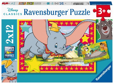Ravensburger Kinderpuzzle 05575 - Das Abenteuer ruft! - 2x12 Teile Disney Puzzle für Kinder ab 3 Jahren - 