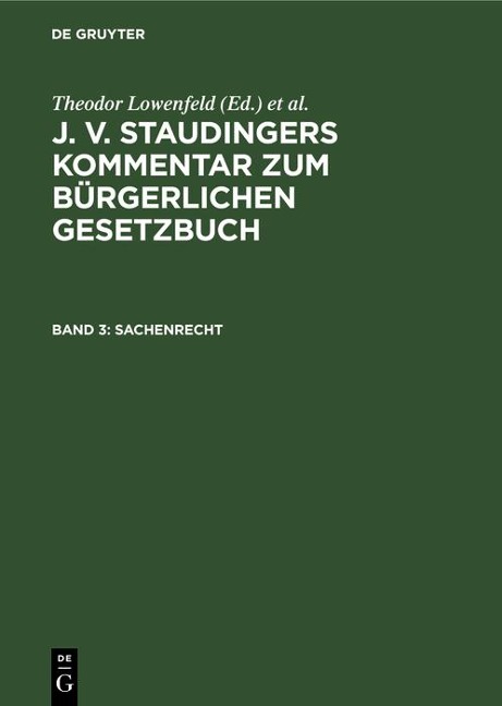 Sachenrecht - 