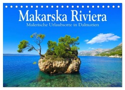 Cover-Bild zum Titel 'Makarska Riviera - Malerische Urlaubsorte in Dalmatien (Tischkalender 2027 DIN A5 quer), CALVENDO Monatskalender' von 'Lianem'
