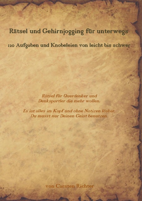 Rätsel und Gehirnjogging für unterwegs - Carsten Richter