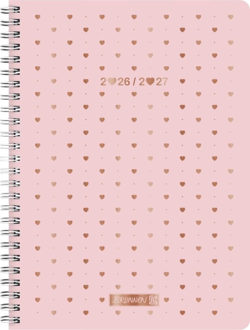 Schülerkalender Style 2026/2027 "Pretty Pink" | A5, Kunststoff - 