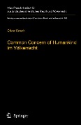 Cover-Bild zum Titel 'Common Concern of Humankind im Völkerrecht' von 'Oliver Strank'