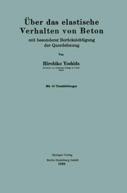 Über das elastische Verhalten von Beton - Hirohiko Yoshida