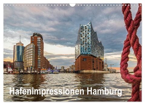 Hafenimpressionen Hamburg 2024 (Wandkalender 2024 DIN A3 quer), CALVENDO Monatskalender - Lutz Jäck
