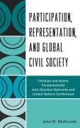 Cover-Bild zum Titel 'Participation, Representation and Global Civil Society' von 'Jane W. Muthumbi'
