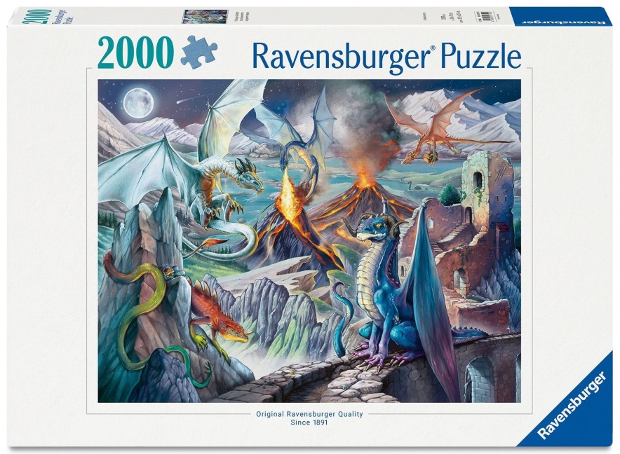 Erwachsenenpuzzle 2000 Teile - Die Drachenwächter - 
