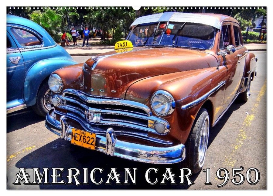 AMERICAN CAR 1950 (Wandkalender 2026 DIN A2 quer), CALVENDO Monatskalender - Henning von Löwis of Menar