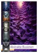 Cover-Bild zum Titel 'Abstrakte Illusionen (Wandkalender 2026 DIN A2 hoch), CALVENDO Monatskalender' von 'Cathrin Illgen'