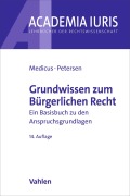 Cover-Bild zum Titel 'Grundwissen zum Bürgerlichen Recht' von 'Dieter Medicus, Jens Petersen'