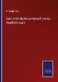 Cover-Bild zum Titel 'Kant's Kritik der Reinen Vernunft und die Hegel'sche Logik' von 'G. Biedermann'