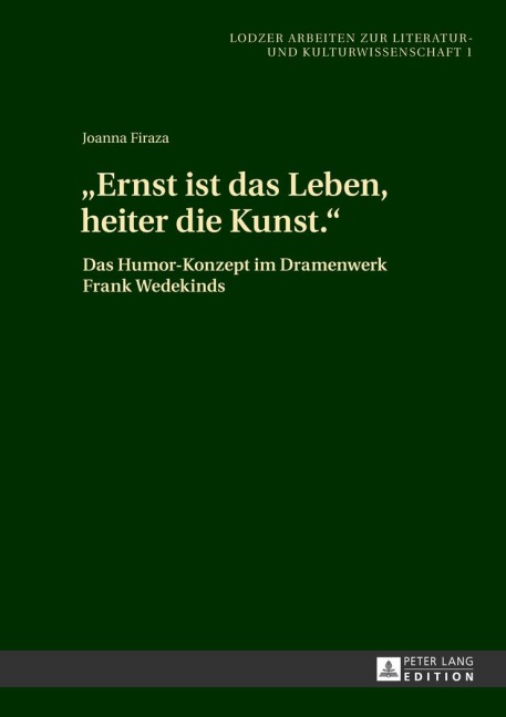 'Ernst ist das Leben, heiter die Kunst.' - Joanna Firaza