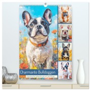 Cover-Bild zum Titel 'Charmante Bulldoggen. Französische Lebensfreude auf vier Pfoten (hochwertiger Premium Wandkalender 2026 DIN A2 hoch), Kunstdruck in Hochglanz' von 'Rose Hurley'