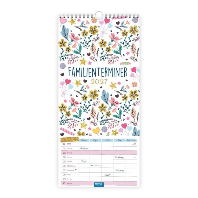 TRÖTSCH - Familienkalender Familienterminer 2027 - 