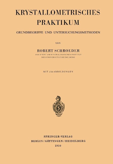 Krystallometrisches Praktikum - Robert Schroeder